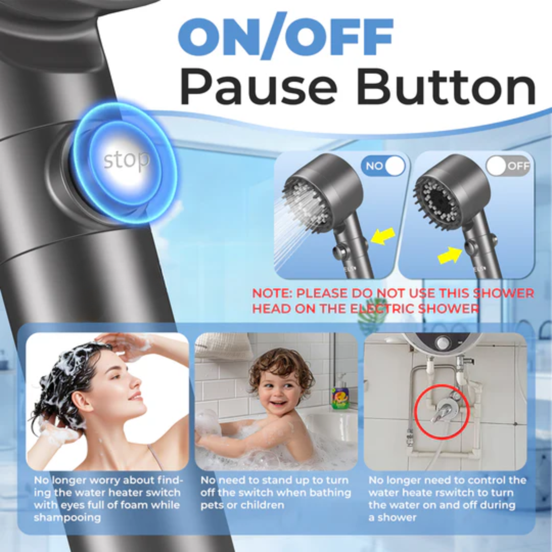AQUAPULSE™ Shower Head (85% OFF)