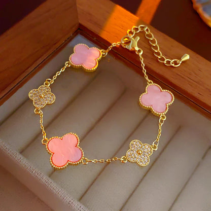 Diamond Clover Bracelet