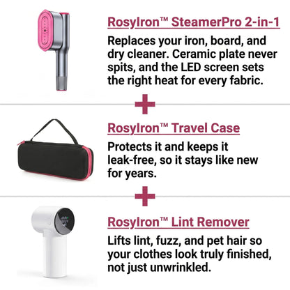 SteamerPro 2-in-1 Steamer & Iron