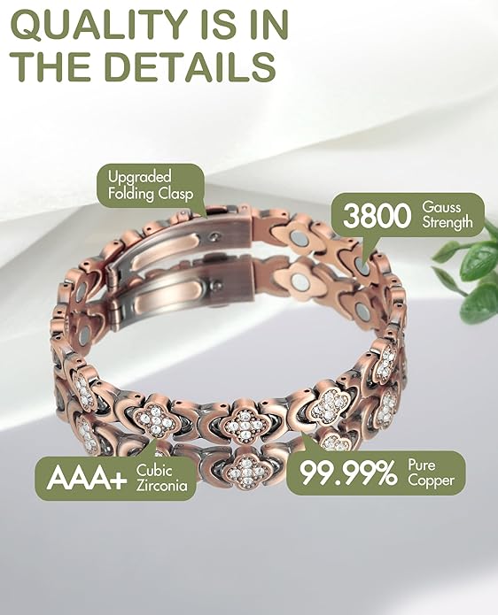 Diystar® Pure Copper Magnetic Bracelet