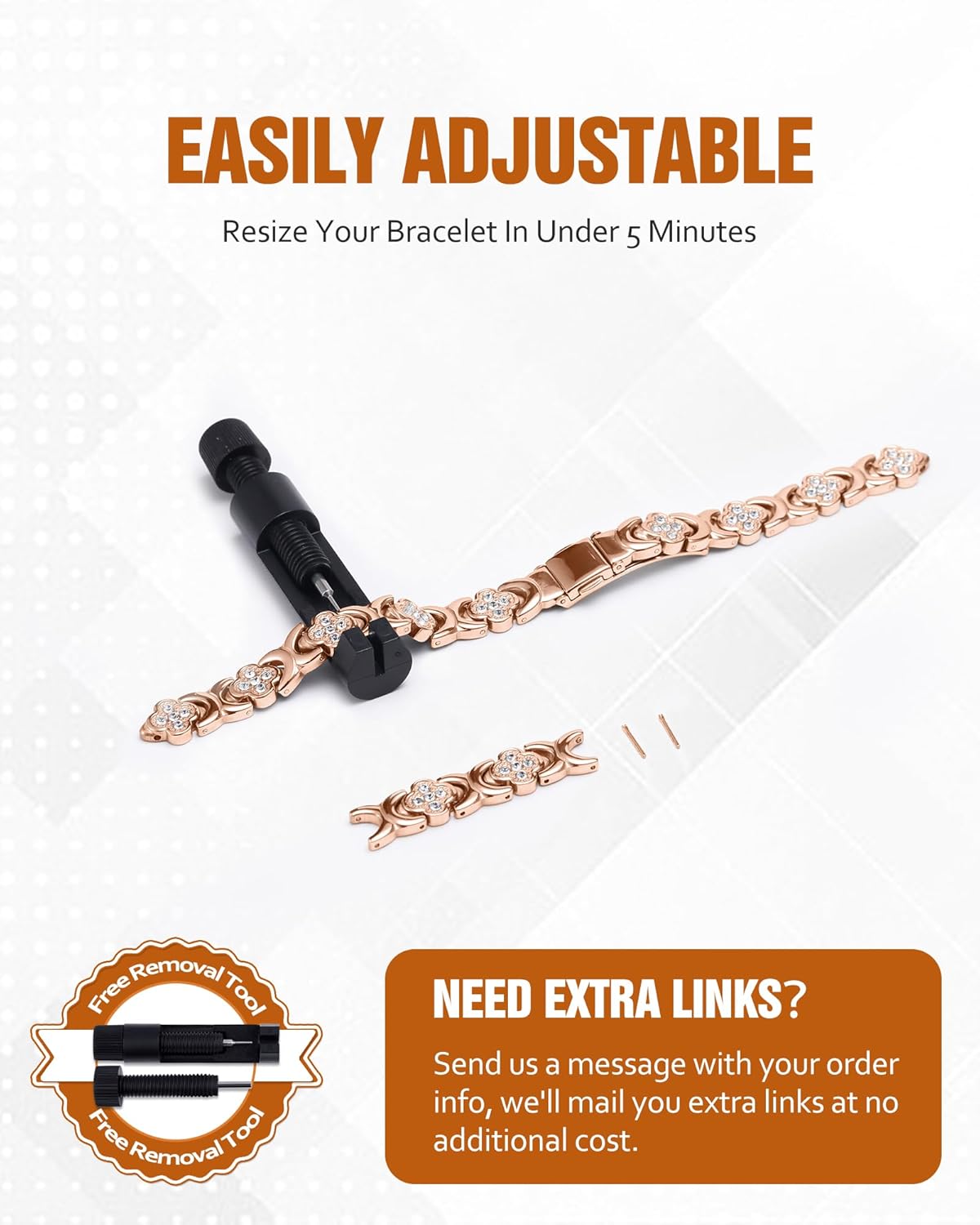 Diystar® Pure Copper Magnetic Bracelet