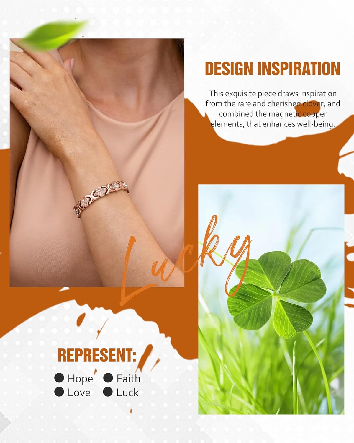 Diystar® Pure Copper Magnetic Bracelet