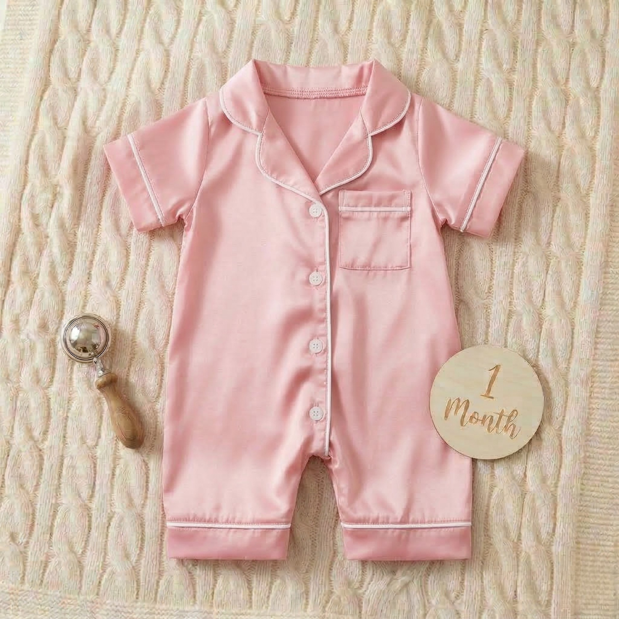 LullaLuxe™ - Baby Satin Pajamas