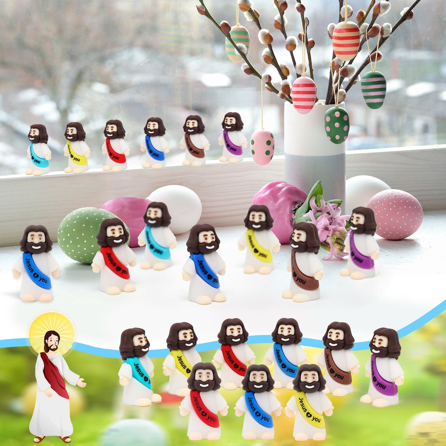 FaithJoy™ - Mini Jesus Figurine Set