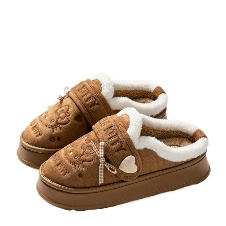 Hello Kitty Cozy Bow Slippers