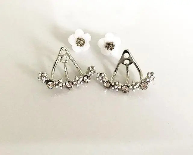 Flower Double Sided Earrings