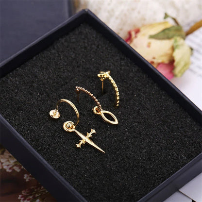 Set Cross Earrings